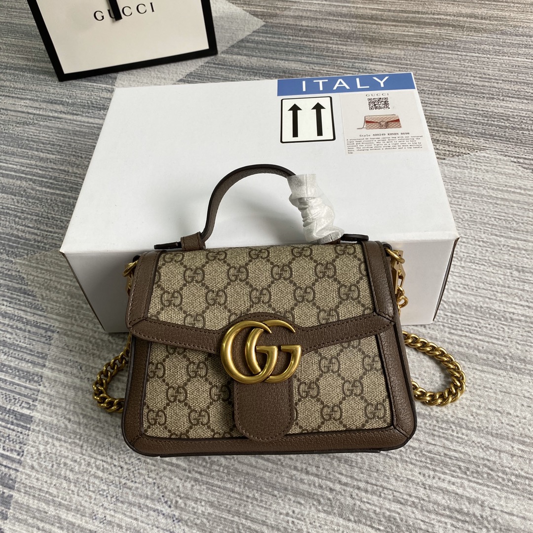 Gucci GG Marmont Mini Top Handle Bag Shoulder Bag 547260